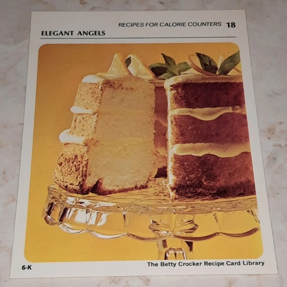 The Betty Crocker Recipe Card Library REPLACEMENT CALORIE COUNTER CARD 1971 - Picture 1 of 1